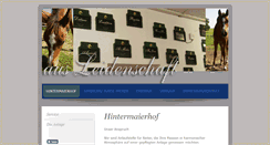 Desktop Screenshot of hintermaierhof.de