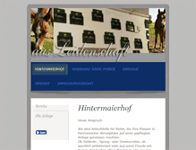 Tablet Screenshot of hintermaierhof.de